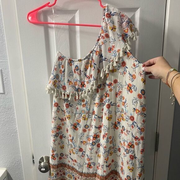 Hint of Mint Off-shoulder Tunic Top Floral Mixed Print Medium - Picture 2 of 9